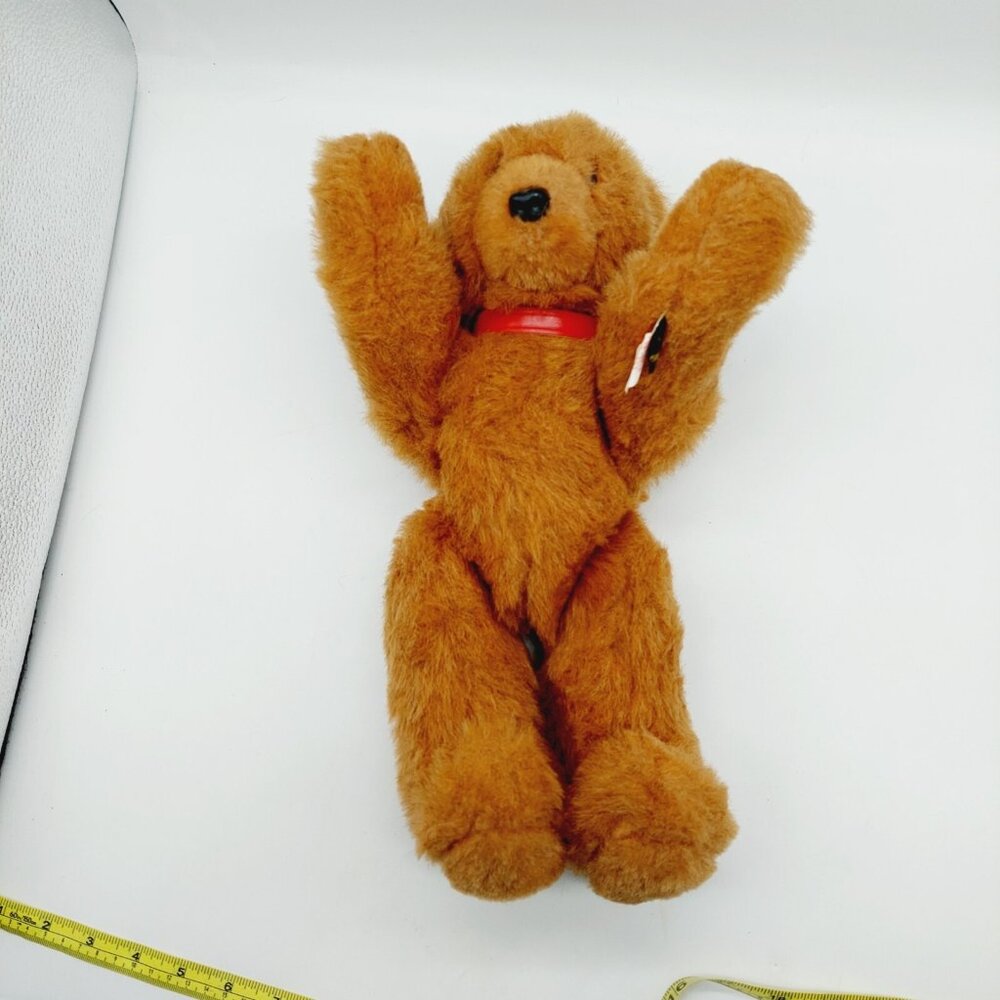 Bremen Bear Company Teddy Bear 14" Jointed Plush Stuffed With Red Collar  1978 - Picture 6 of 12